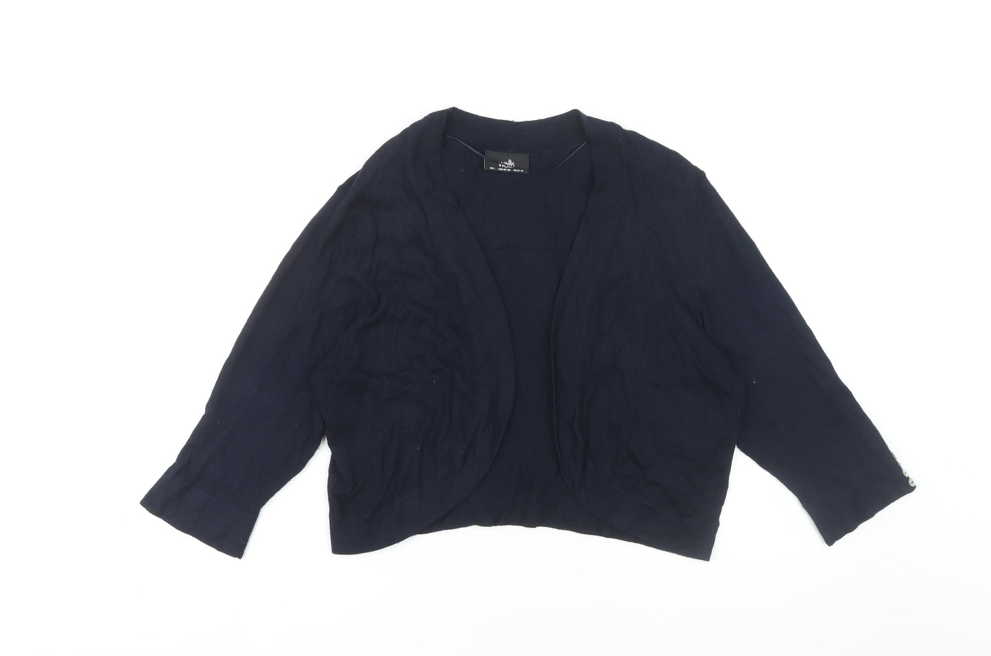 Womens UK Size L Wallis Blue Shrug Jumper