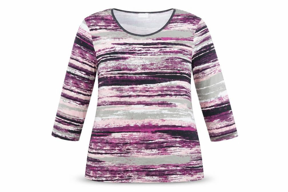 Womens UK Size 14 Damart Multicoloured Basic T-Shirt