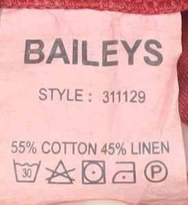 Baileys Men's Red Chino Trousers Size 40