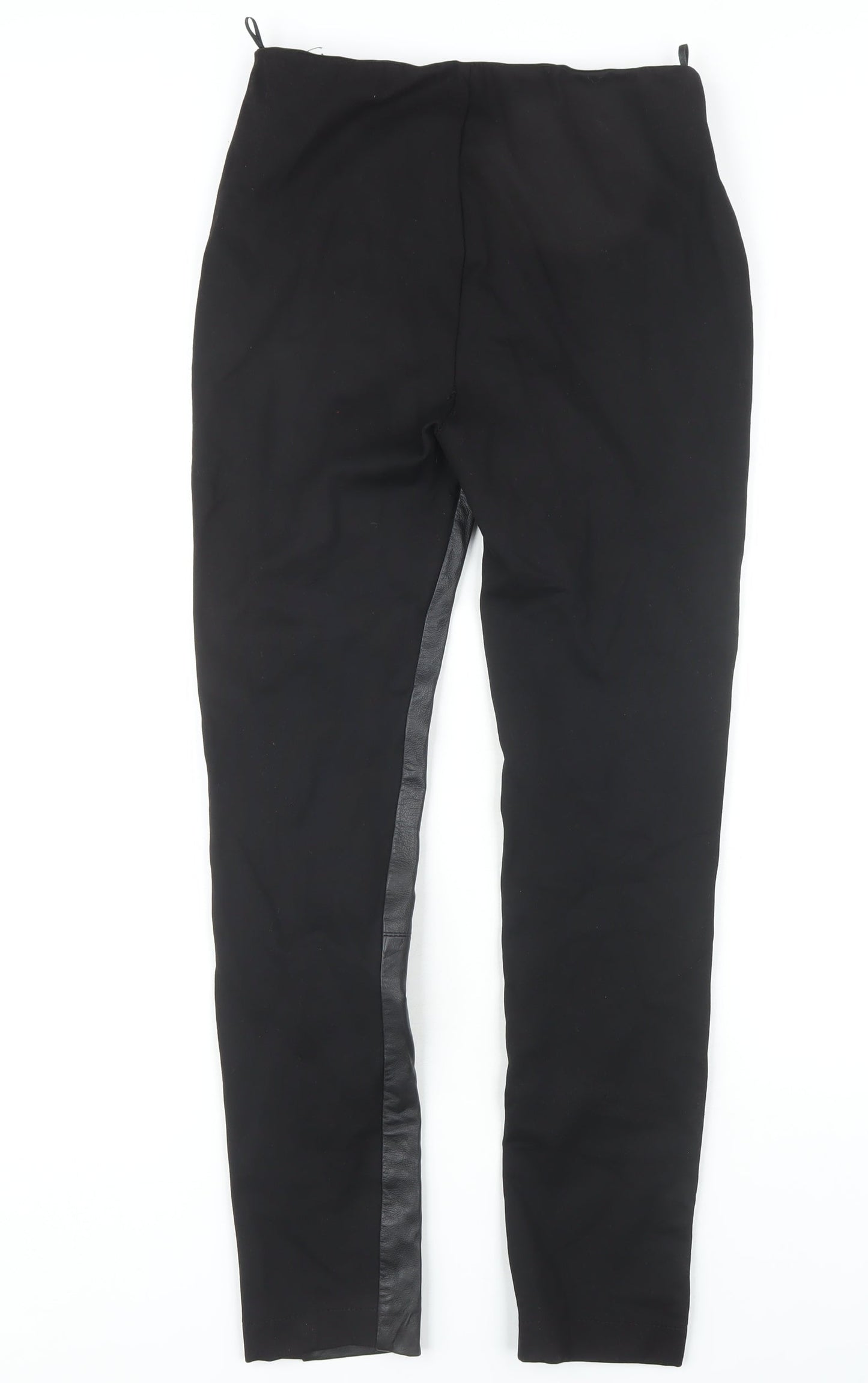 Karen Millen Women's Black Leather Jeggings Size 10
