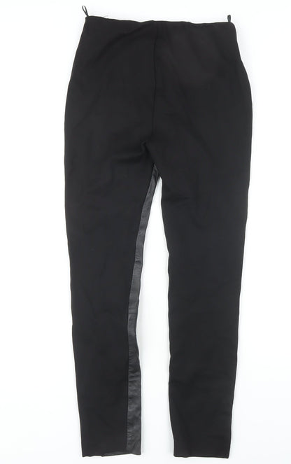 Karen Millen Women's Black Leather Jeggings Size 10