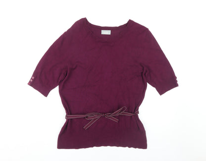 Wallis Women's Purple Pullover Jumper Size 18