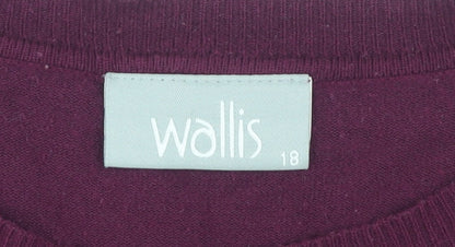 Wallis Women's Purple Pullover Jumper Size 18