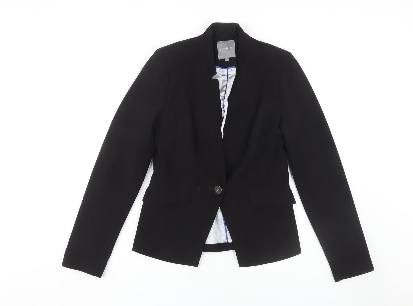 Principles Women's Black Blazer Size 8 Slim Fit