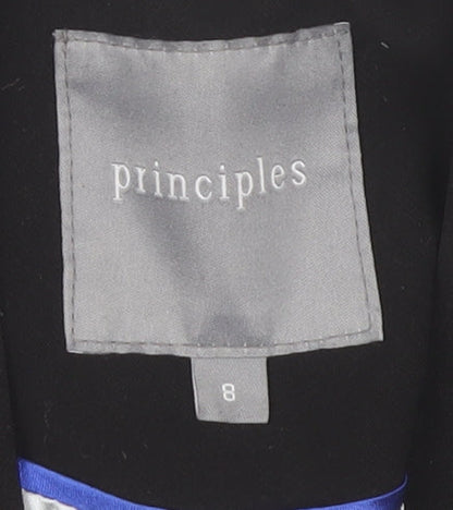Principles Women's Black Blazer Size 8 Slim Fit