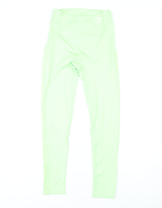 Gymshark Women's Green Leggings - Size S