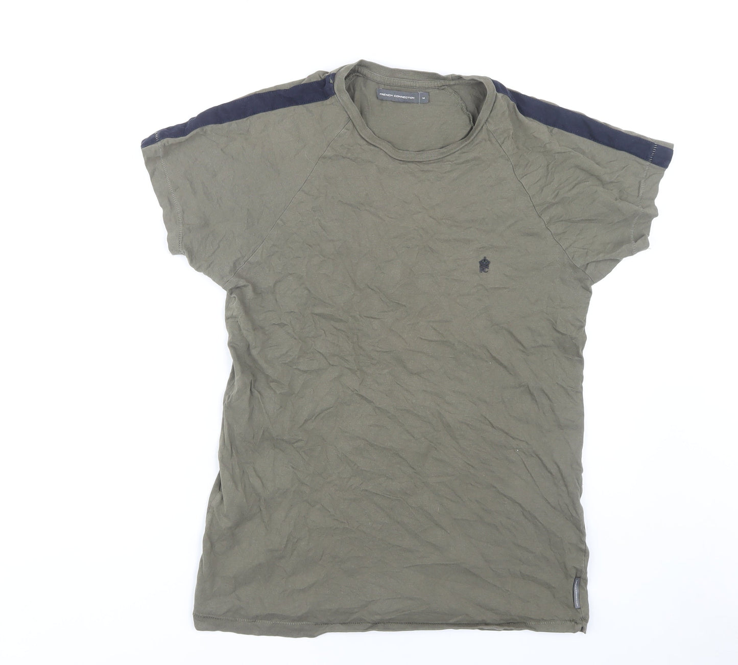Mens UK Size M French Connection Green  T-Shirt