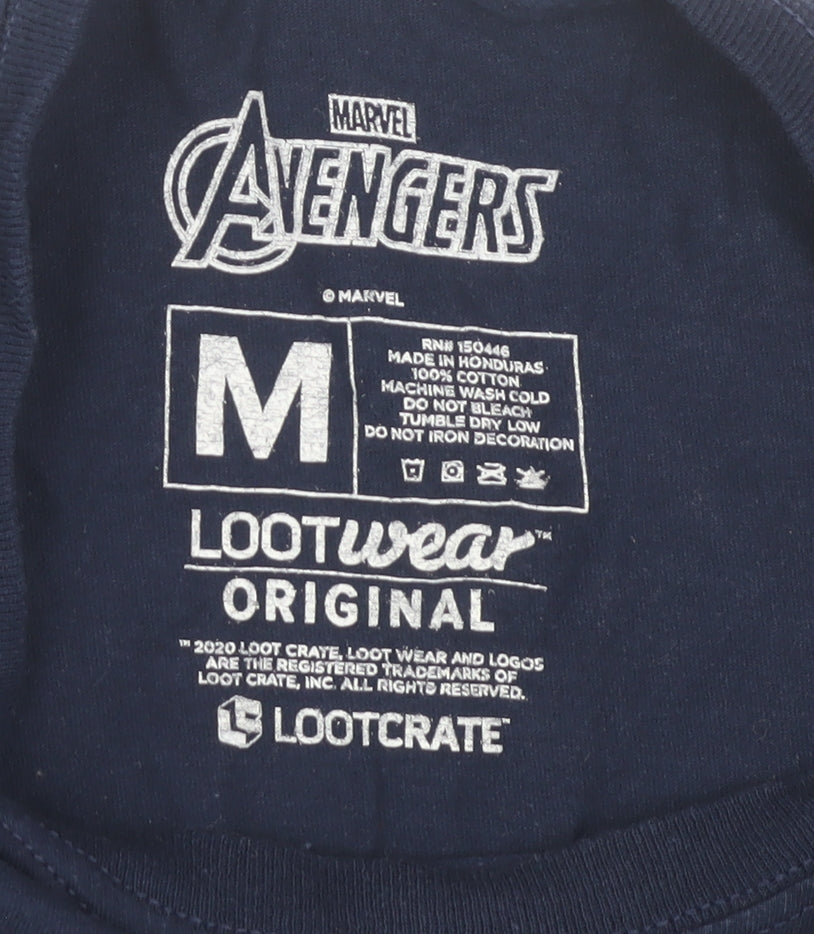 Lootcrate Men's Blue Avengers Iron Man T-Shirt M