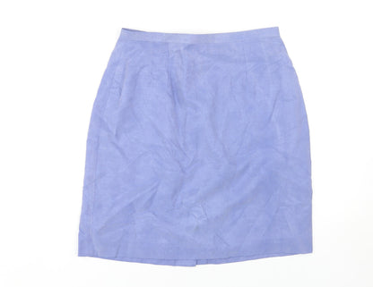 Monsoon Women's Purple Knee-Length Pencil Skirt Size 12