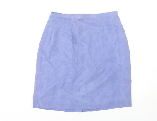 Monsoon Women's Purple Knee-Length Pencil Skirt Size 12