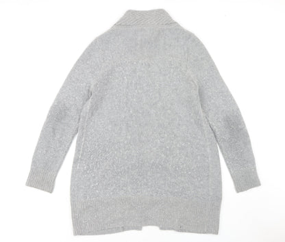 Womens UK Size 14 Maine New England Grey Cardigan Jumper