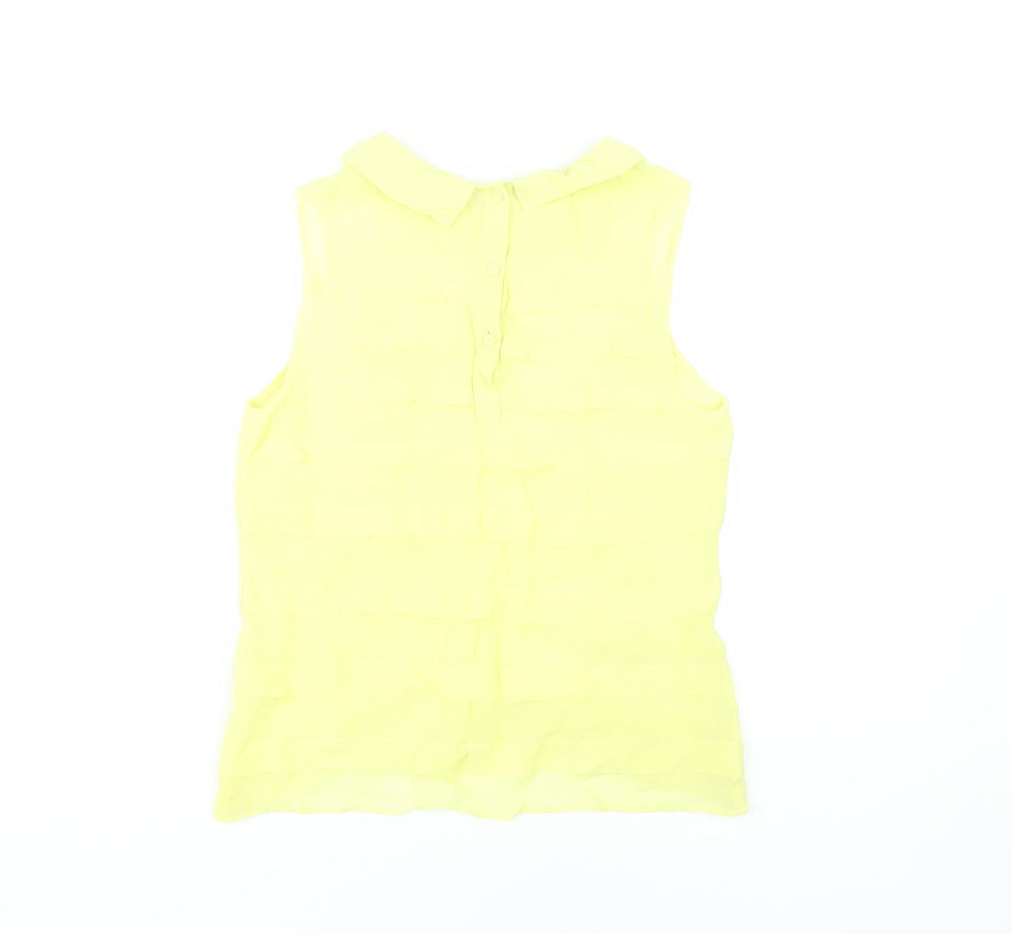 Womens UK Size 8 Whistles Yellow Basic Blouse