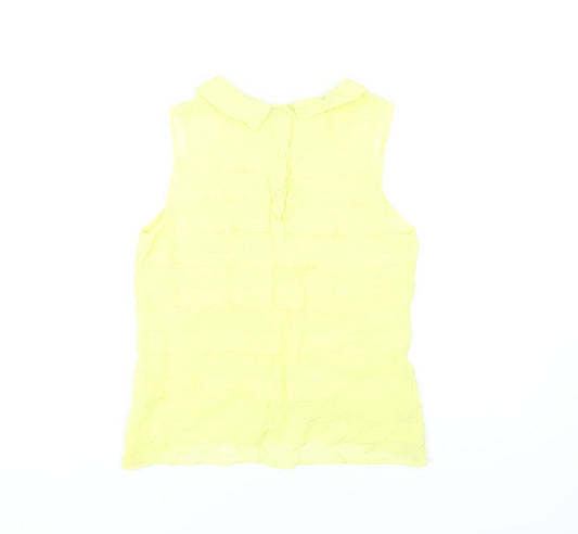 Womens UK Size 8 Whistles Yellow Basic Blouse