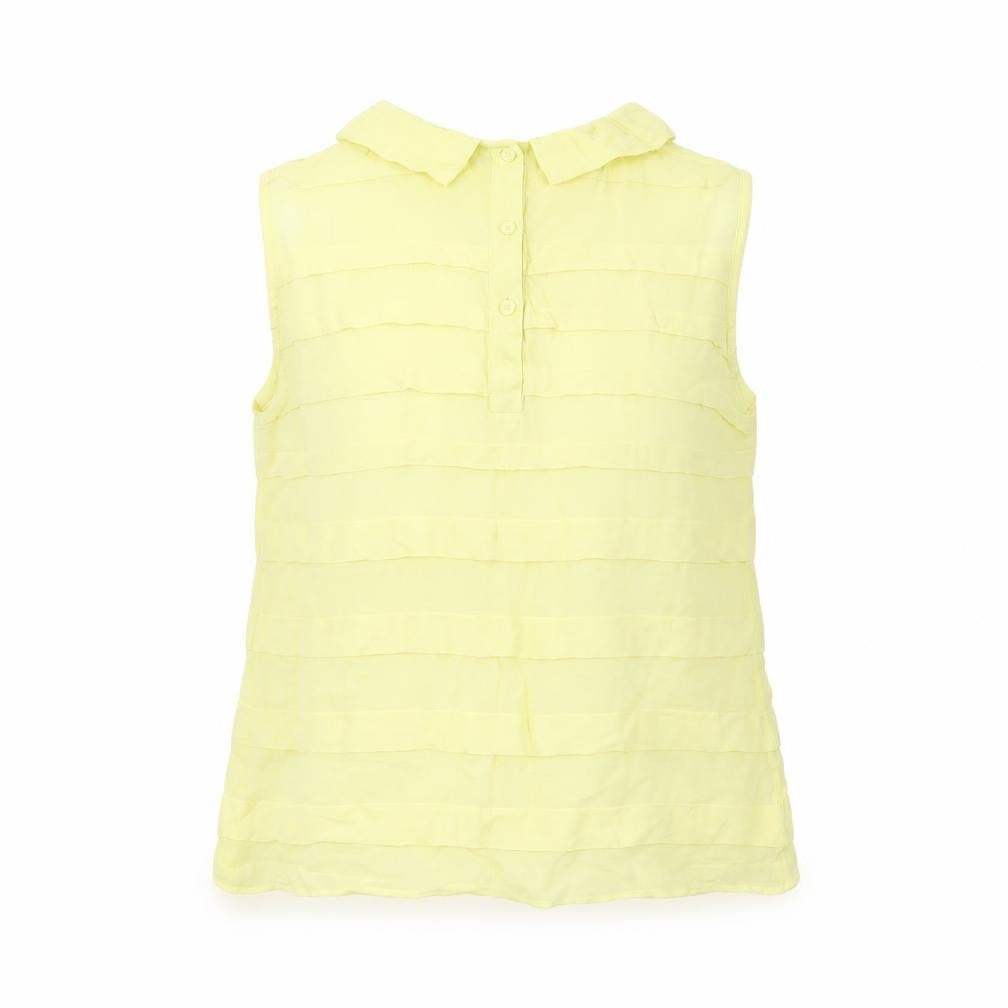 Womens UK Size 8 Whistles Yellow Basic Blouse