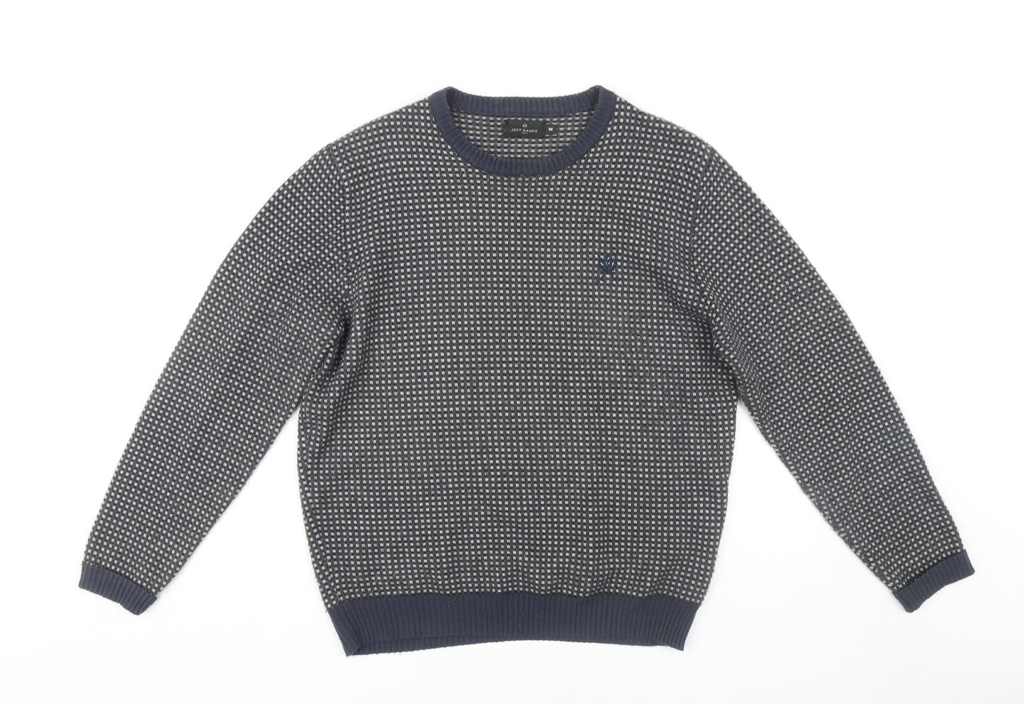 Jeff Banks Mens Grey Pullover Jumper, Medium