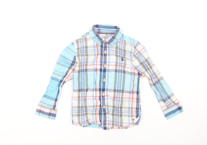 Joules Boys Multicoloured Button-Up Plaid Shirt 5 Years
