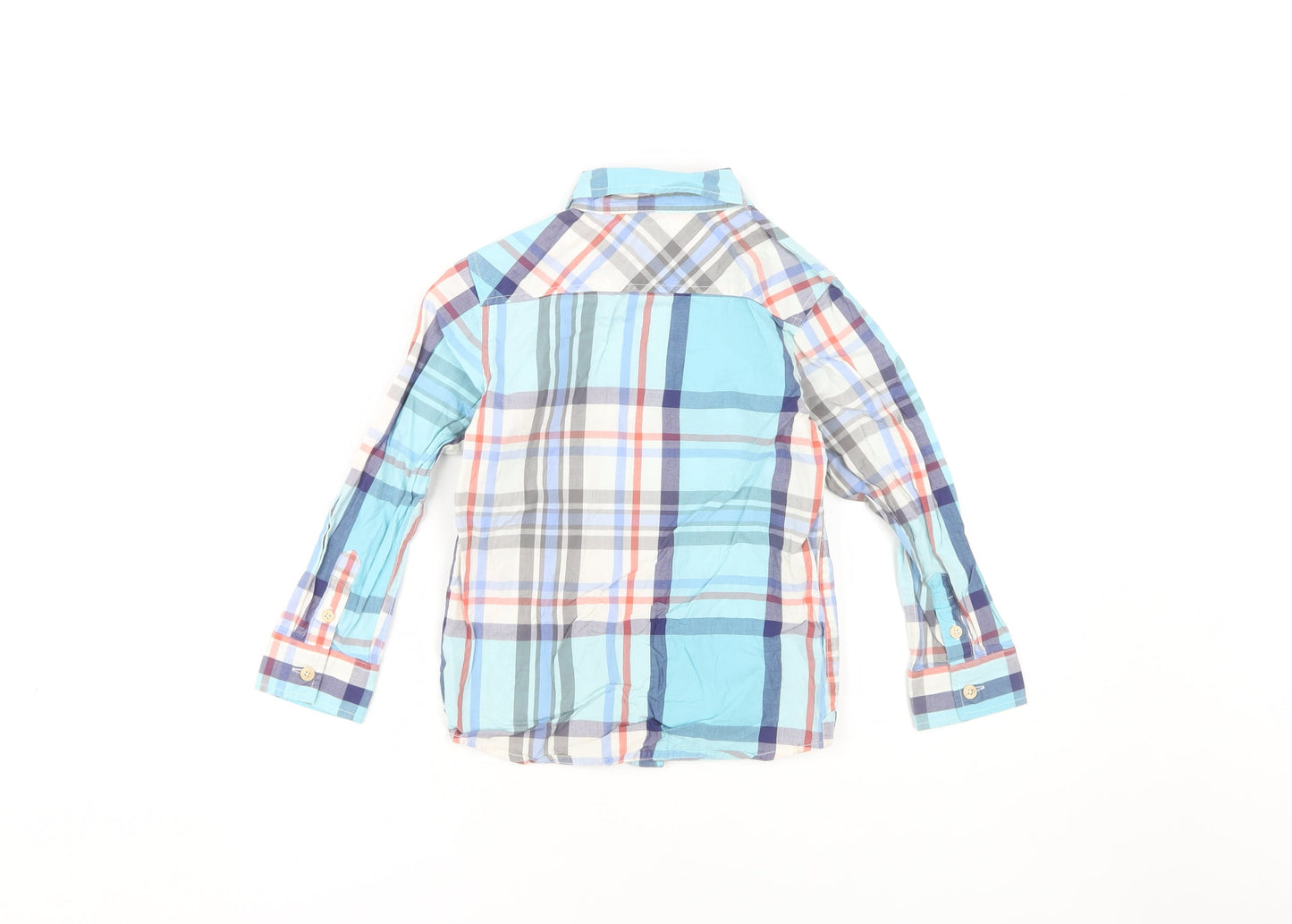 Joules Boys Multicoloured Button-Up Plaid Shirt 5 Years