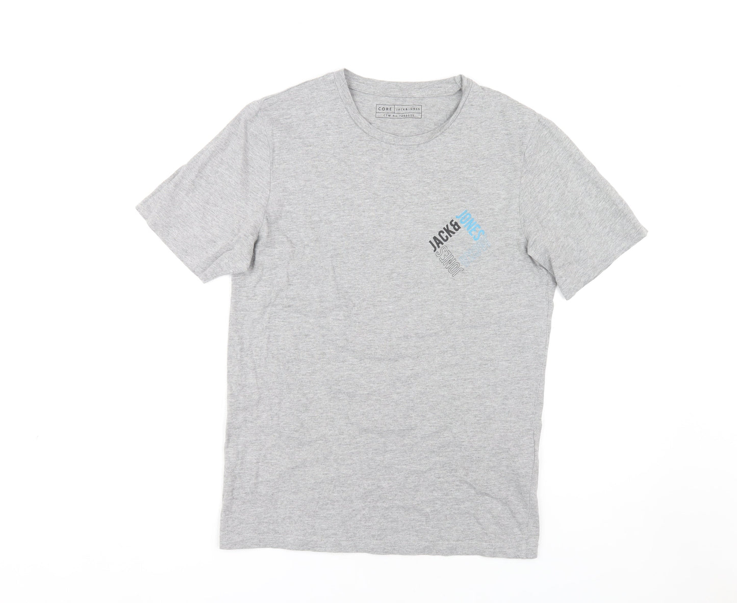 Mens UK Size S JACK & JONES Grey  T-Shirt