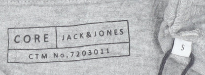 Mens UK Size S JACK & JONES Grey  T-Shirt