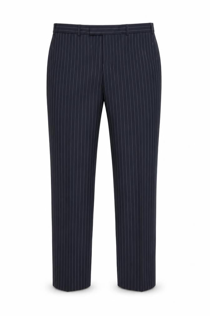 Mens UK Size 38 L NEXT Regular Fit Dress Pants Black Trousers