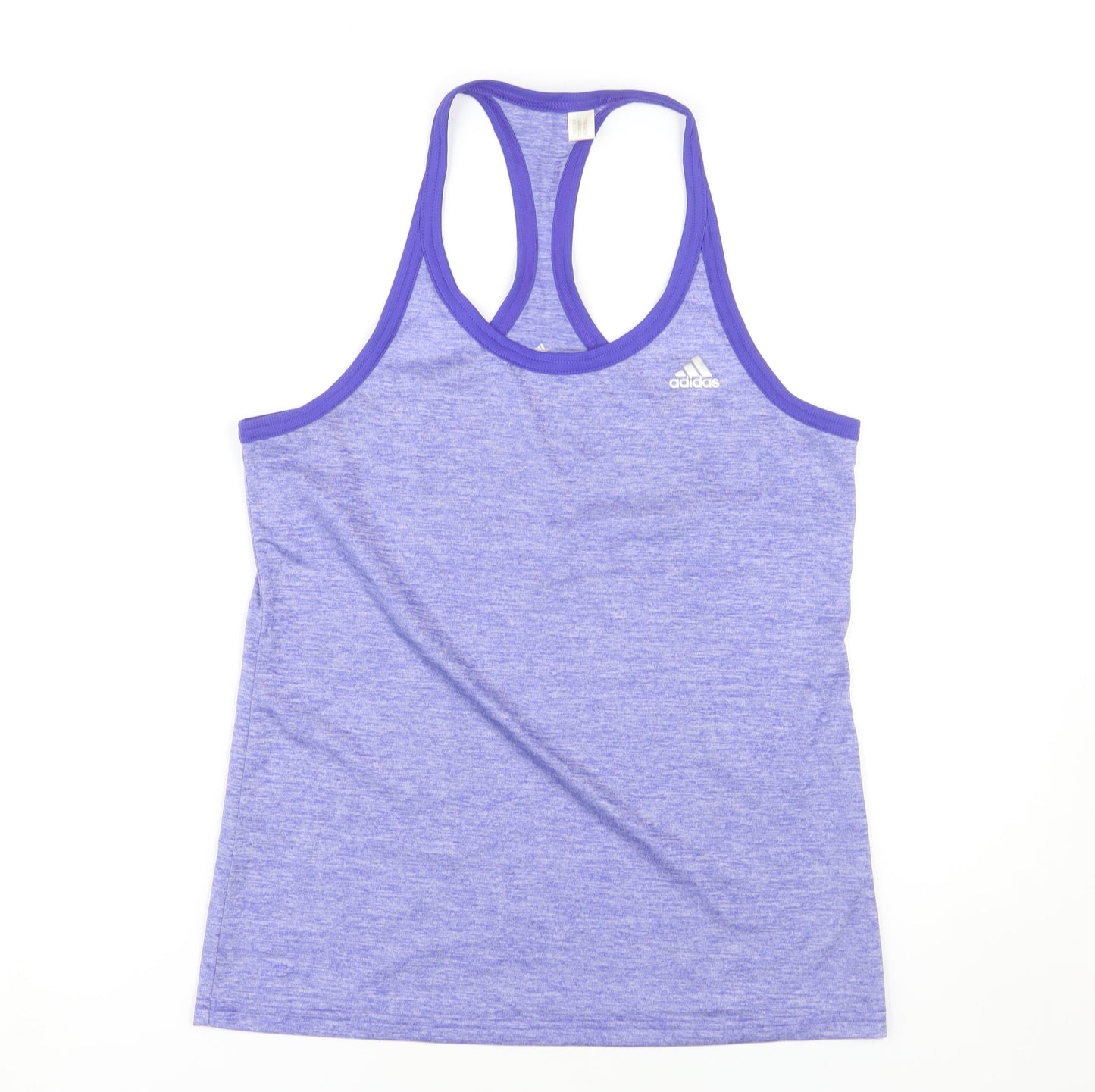 Adidas Women’s Purple Tank Top - Small, Breathable Gym Training