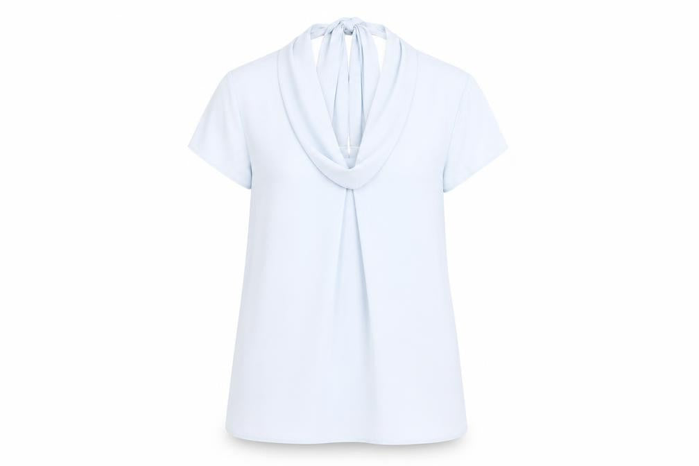 Womens UK Size 10 Jasper Conran Blue Basic Blouse