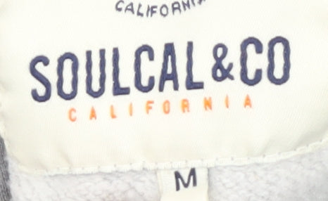 SoulCal & Co Women's Grey Pullover Logo Sweatshirt - M