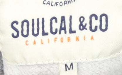 SoulCal & Co Women's Grey Pullover Logo Sweatshirt - M