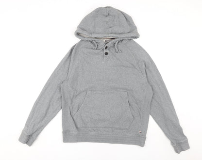 Mens UK Size M FatFace Grey Henley Hoodie