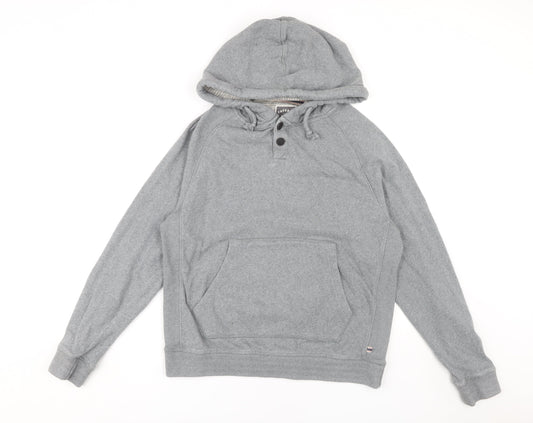 Mens UK Size M FatFace Grey Henley Hoodie