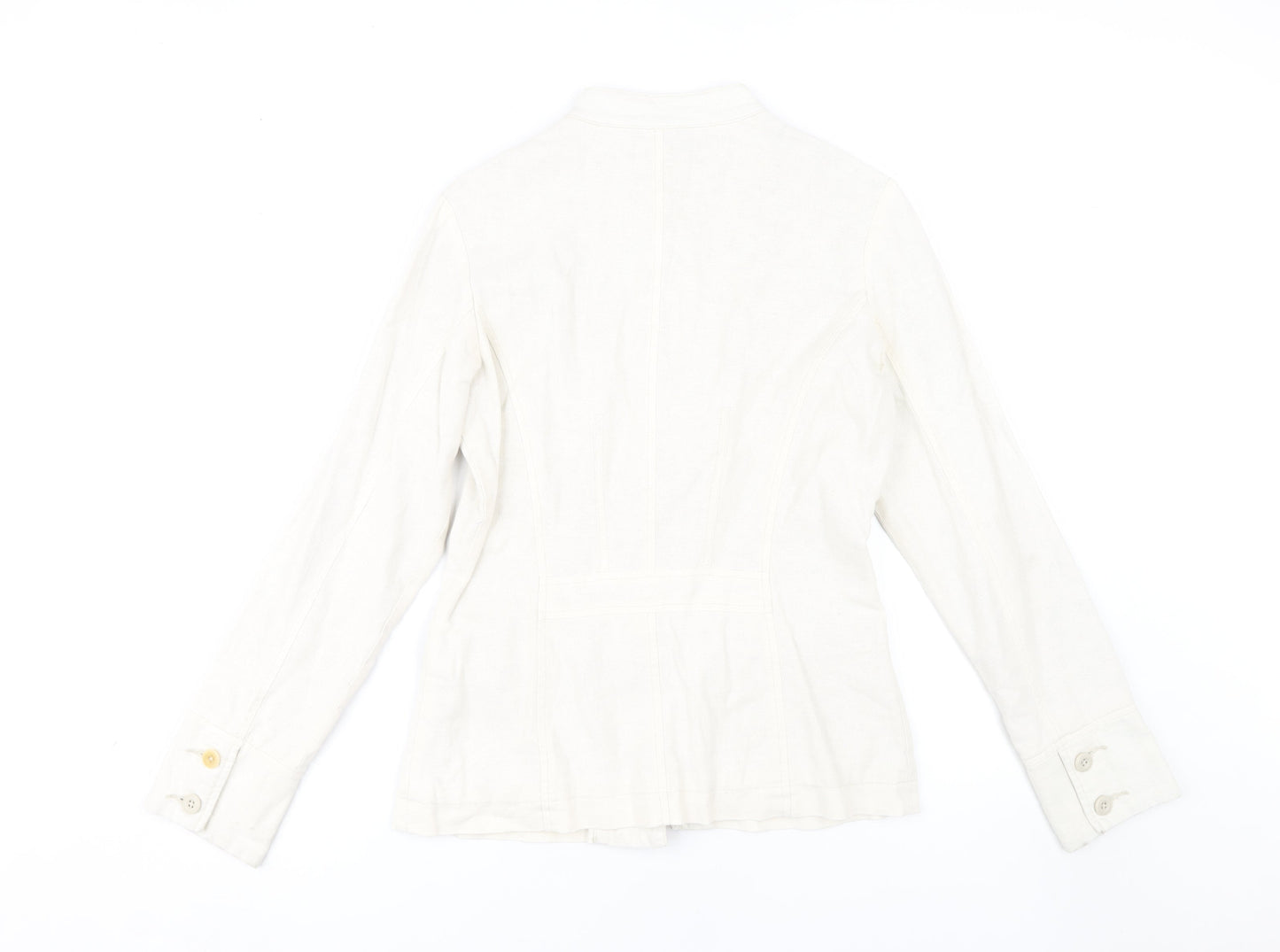 Womens UK Size 8 Fat Face Ivory Basic Jacket
