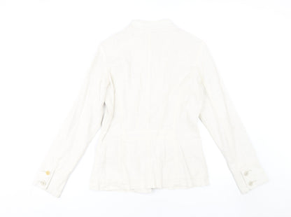 Womens UK Size 8 Fat Face Ivory Basic Jacket