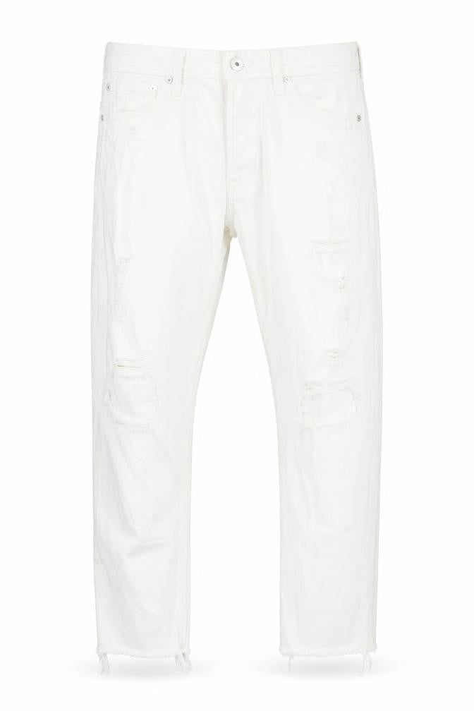 Mens UK Size 32 JACK & JONES Regular Fit Straight White Jeans