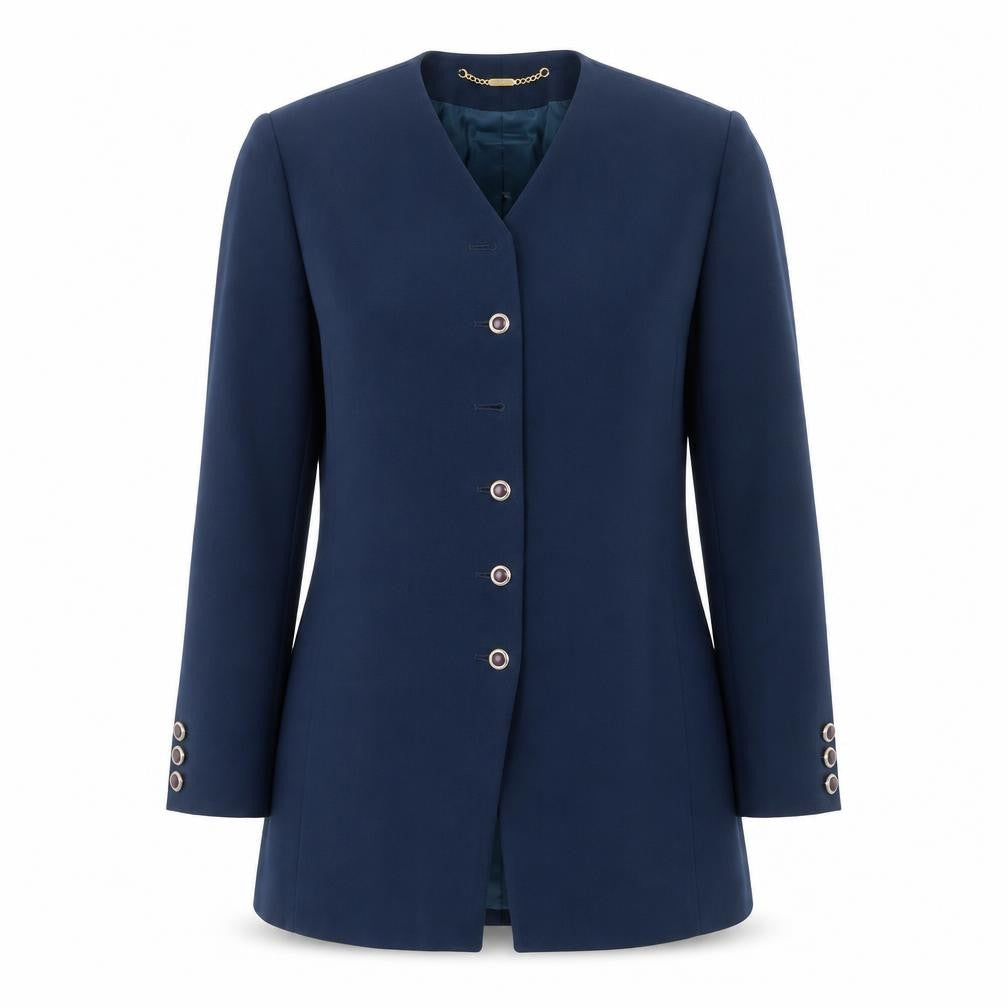 Womens UK Size 8 Viyella Blue Basic Jacket