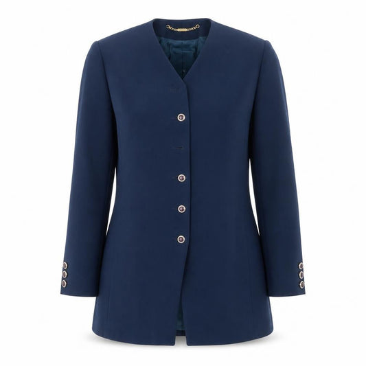 Womens UK Size 8 Viyella Blue Basic Jacket