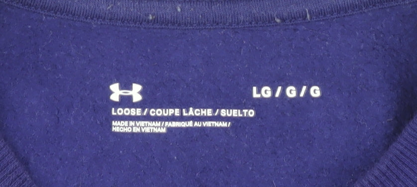 Under Armour Men's Purple Pullover Sweatshirt L