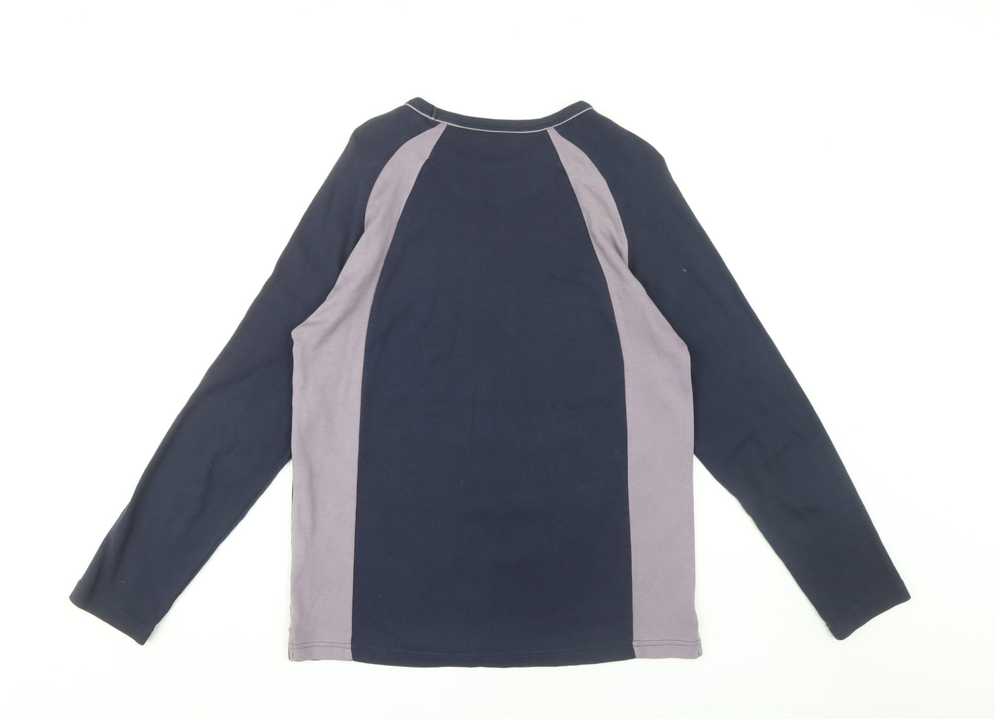 Ted Baker Men's Blue Crew Neck Long Sleeve T-Shirt M