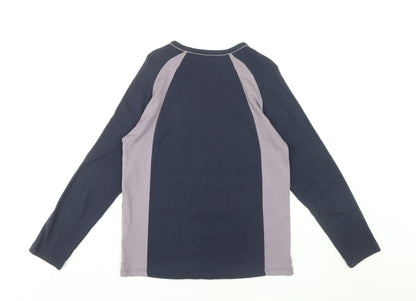 Ted Baker Men's Blue Crew Neck Long Sleeve T-Shirt M