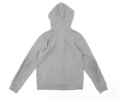 Abercrombie Kids Boys Grey Full Zip Hoodie, Size 16 Years