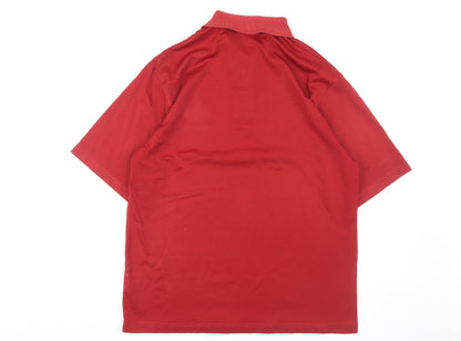 Glenmuir Men's Red Polo Shirt Size M Golf Casual
