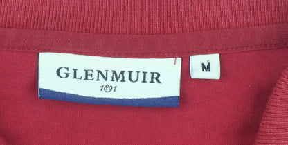 Glenmuir Men's Red Polo Shirt Size M Golf Casual