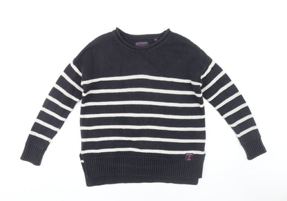 Womens UK Size S Superdry Black Pullover Jumper