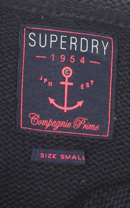 Womens UK Size S Superdry Black Pullover Jumper