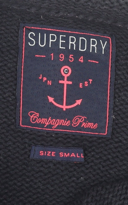 Womens UK Size S Superdry Black Pullover Jumper