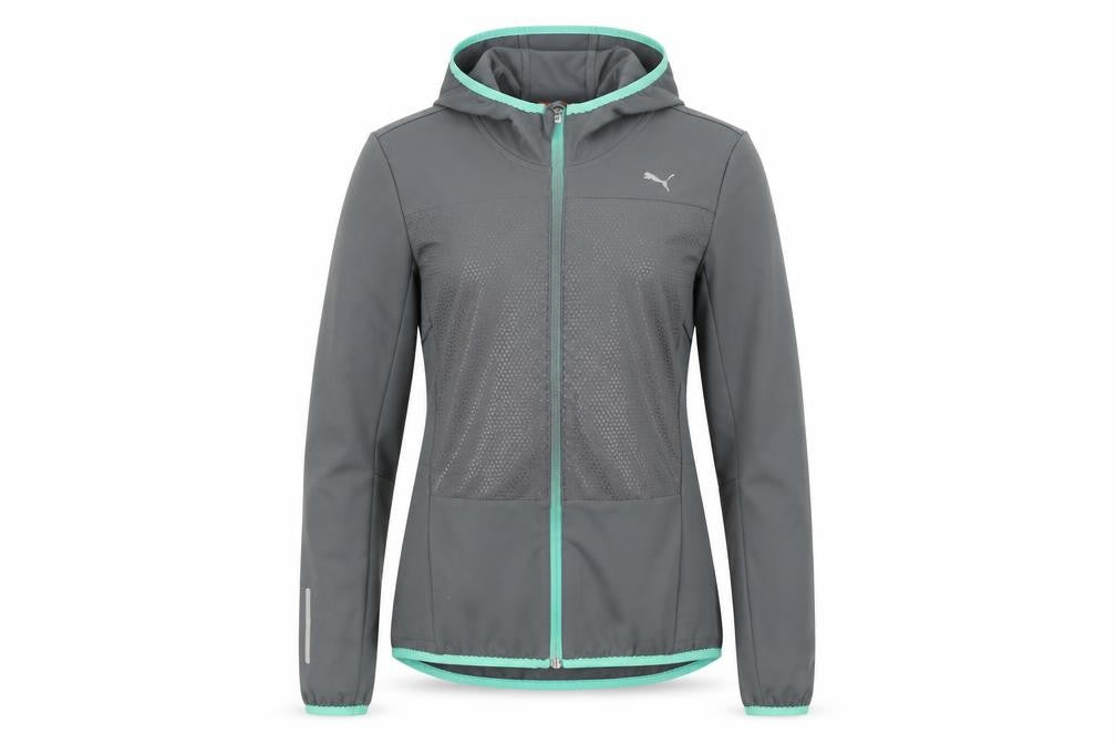 Womens UK Size 8 PUMA Grey Windbreaker Coat