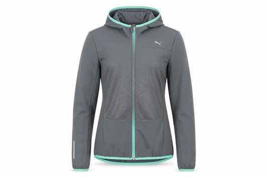 Womens UK Size 8 PUMA Grey Windbreaker Coat