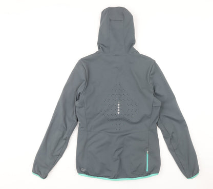 Womens UK Size 8 PUMA Grey Windbreaker Coat