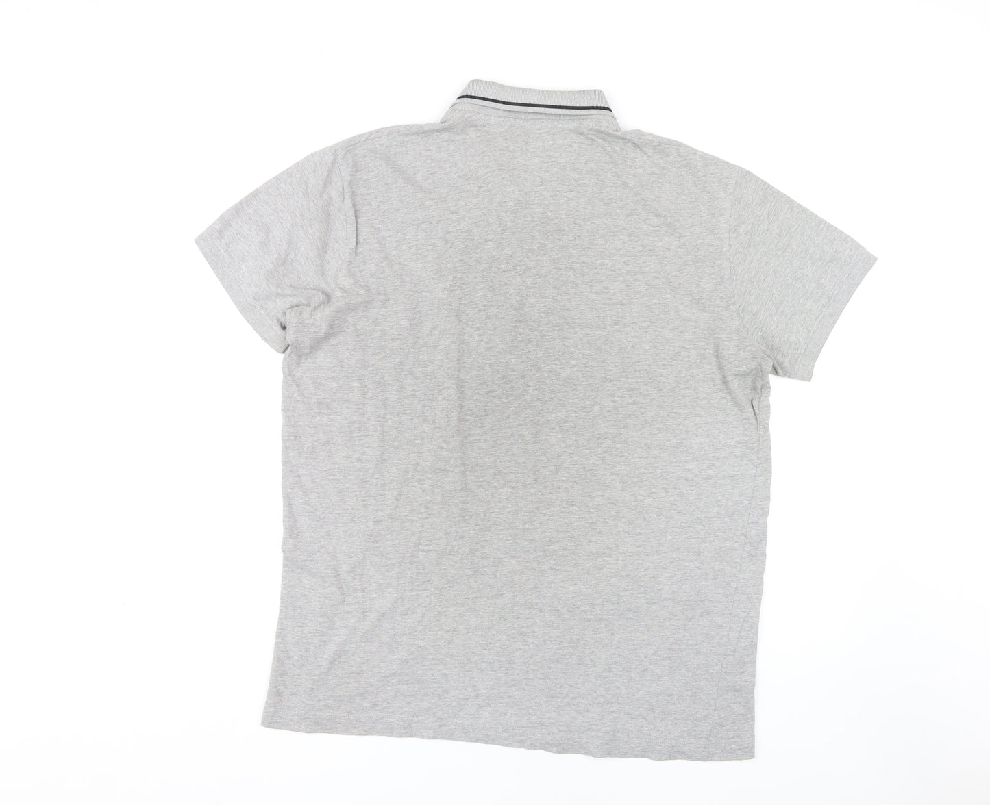 Jack & Jones Men's Grey XL Cotton Polo Shirt