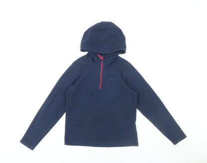 Mountain Warehouse Girls Blue Pullover Hoodie, 9-10 Years