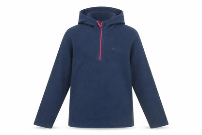 Front view of Mountain Warehouse girls’ blue pullover hoodie, 9-10 years
